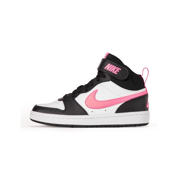 Nike Other - NWT Nike Big Kid's Court Borough Mid 2 Shoes, Black/Sunset Pulse-White, 5Y